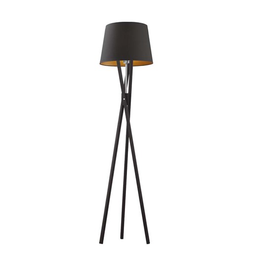 Czarna lampa stojąca do salonu ANDORA GOLD ze sklepu Lysne w kategorii Lampy podłogowe - zdjęcie 181833165