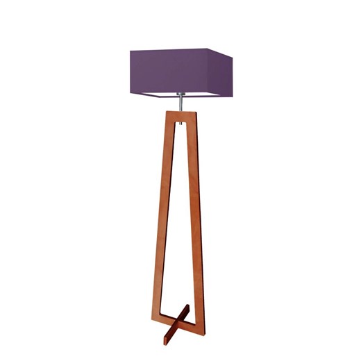 Geometryczna lampa stojąca z drewna do salonu JAWA ze sklepu Lysne w kategorii Lampy podłogowe - zdjęcie 181833855