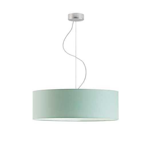 Chromowana lampa wisząca z miętowym kloszem HAJFA fi - 60 cm - kolor miętowy ze sklepu Lysne w kategorii Lampy wiszące - zdjęcie 181834028