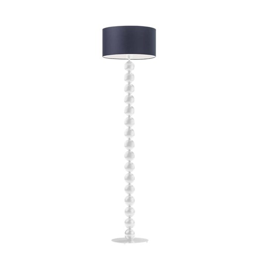 Biała lampa podłogowa z granatowym abażurem GIZA ze sklepu Lysne w kategorii Lampy podłogowe - zdjęcie 181834869