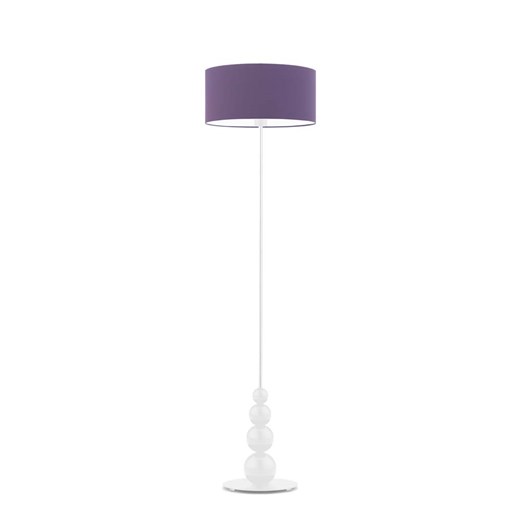 Lampa podłogowa w kształcie kuli  ROMA z fioletowym kloszem ze sklepu Lysne w kategorii Lampy podłogowe - zdjęcie 181835019