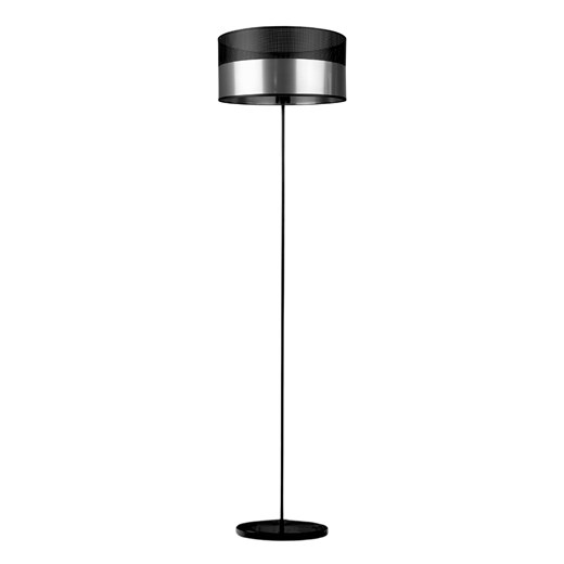 Czarno-srebrna lampa podłogowa WERONA GLAM o prostym designie ze sklepu Lysne w kategorii Lampy podłogowe - zdjęcie 181835508