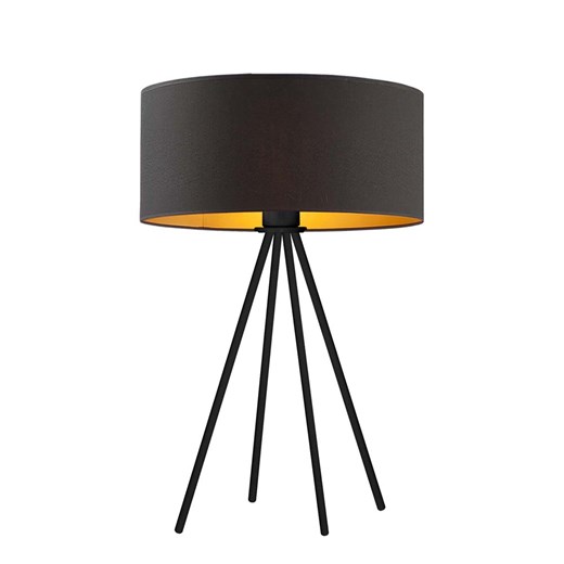 Czarna lampa stołowa glamour SIERRA GOLD ze sklepu Lysne w kategorii Lampy stołowe - zdjęcie 181835847