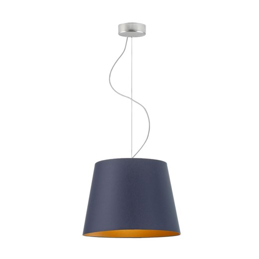 Lampa wisząca do jadalni TUNIS GOLD z granatowym abażurem ze złotym wnętrzem ze sklepu Lysne w kategorii Lampy wiszące - zdjęcie 181836305