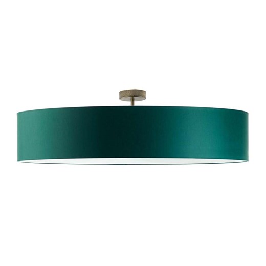 Plafon w stylu urban jungle GRENADA fi - 100 cm - kolor zieleń butelkowa ze sklepu Lysne w kategorii Lampy sufitowe - zdjęcie 181837225