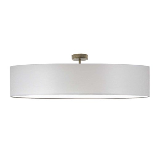 Skandynawski plafon LED do kuchni GRENADA fi - 100 cm - kolor jasny szary ze sklepu Lysne w kategorii Lampy sufitowe - zdjęcie 181837226