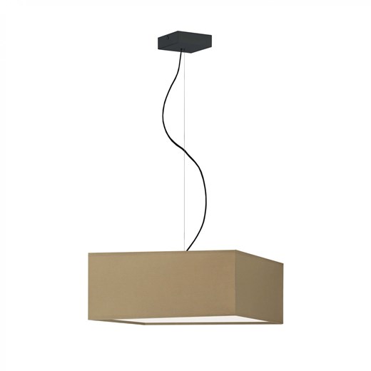 Nowoczesna lampa wisząca z beżowym abażurem SANGRIA - kolor beżowy ze sklepu Lysne w kategorii Lampy wiszące - zdjęcie 181838598