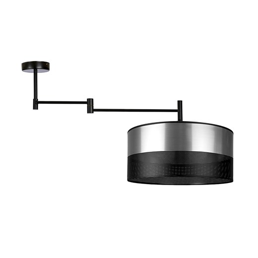 Czarno-srebrna lampa sufitowa z regulacją kąta padania światła do kuchni RANGUN GLAM ze sklepu Lysne w kategorii Lampy sufitowe - zdjęcie 181839306