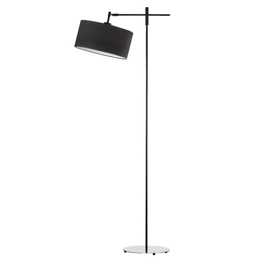 Czarna lampa podłogowa do salonu MELTON VELUR ze sklepu Lysne w kategorii Lampy podłogowe - zdjęcie 181840227