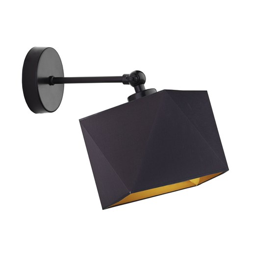 Czarny kinkiet z regulacją ULSAN GOLD ze sklepu Lysne w kategorii Lampy ścienne - zdjęcie 181840599