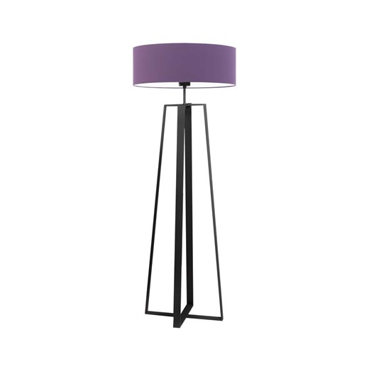 Czarno-fioletowa lampa podłogowa w stylu vintage MOSS ze sklepu Lysne w kategorii Lampy podłogowe - zdjęcie 181840656
