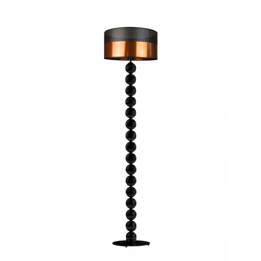Czarna lampa podłogowa GIZA GLAM z nietypowym abażurem ze sklepu Lysne w kategorii Lampy podłogowe - zdjęcie 181841797