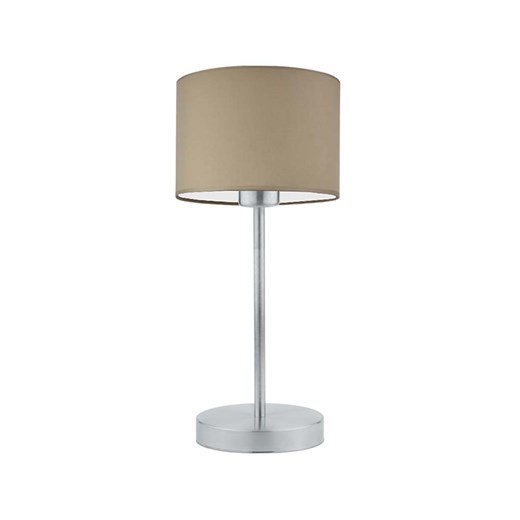 Lampka nocna LED do sypialni NICEA z beżowym abażurem ze sklepu Lysne w kategorii Lampy stołowe - zdjęcie 181842015