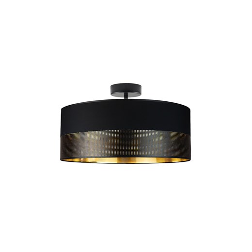 Lampa sufitowa WENECJA GLAM fi - 40 cm - kolor czarny ze złotym wnętrzem z czarnym ażurem ze sklepu Lysne w kategorii Lampy dziecięce - zdjęcie 181842719
