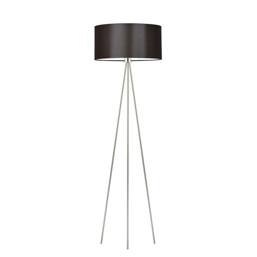 Klasyczna lampa podłogowa z brązowym abażurem SEWILLA ze sklepu Lysne w kategorii Lampy podłogowe - zdjęcie 181843226