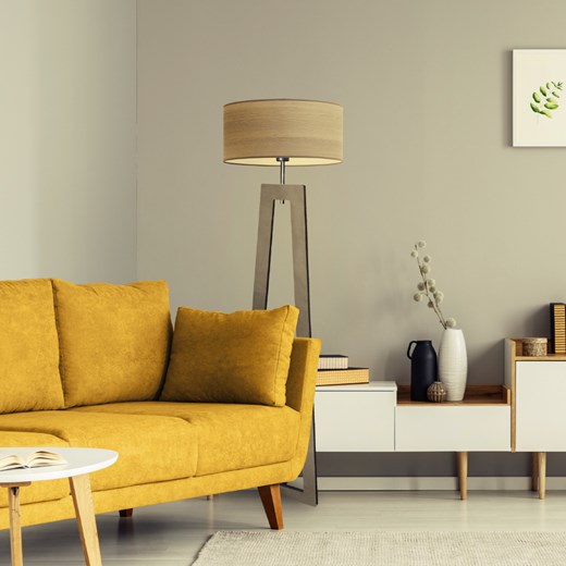 Lampa podłogowa z drewnianym stelażem BALI ECO ze sklepu Lysne w kategorii Lampy podłogowe - zdjęcie 181843258