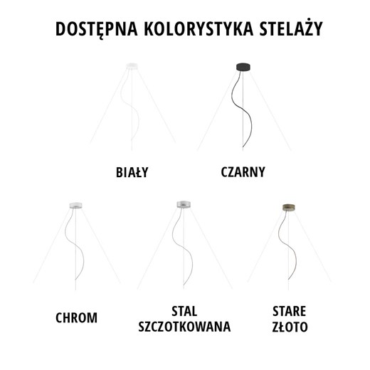 Designerska lampa wisząca PORTO fi - 100 cm - kolor biały ze sklepu Lysne w kategorii Lampy wiszące - zdjęcie 181843867
