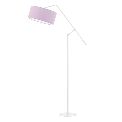 Dziewczęca lampa podłogowa na białym stelażu LIBERIA z jasnofioletowym regulowanym kloszem ze sklepu Lysne w kategorii Lampy dziecięce - zdjęcie 181844076