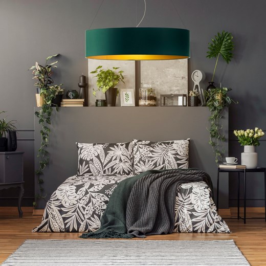 Lampa wisząca do sypialni PORTO GOLD fi - 80 cm ze sklepu Lysne w kategorii Lampy wiszące - zdjęcie 181844229