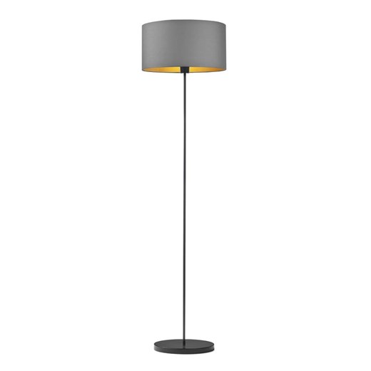 Szara lampa podłogowa w stylu glamour WERONA GOLD ze sklepu Lysne w kategorii Lampy podłogowe - zdjęcie 181845905