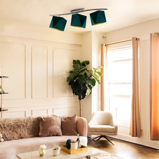 Lampa sufitowa na listwie FARGO GOLD ze sklepu Lysne w kategorii Lampy sufitowe - zdjęcie 181847237