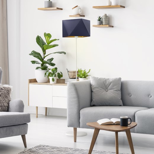 Lampa podłogowa z abażurem FIDŻI GOLD ze sklepu Lysne w kategorii Lampy podłogowe - zdjęcie 181847268