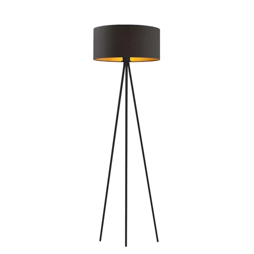 Czarna lampa stojąca do sypialni w stylu glamour SEWILLA GOLD ze sklepu Lysne w kategorii Lampy podłogowe - zdjęcie 181847328