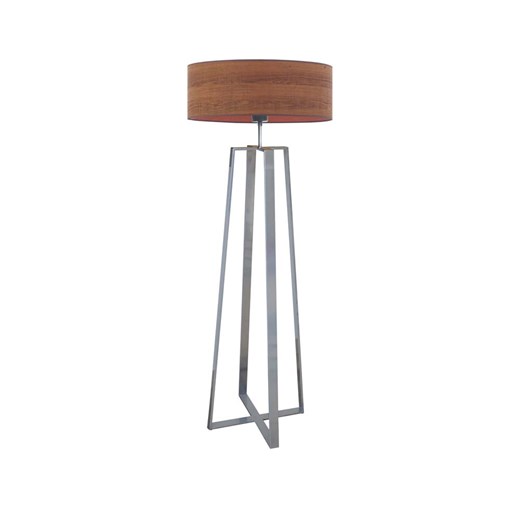 Srebrna lampa stojąca z dużym kloszem MOSS ECO ze sklepu Lysne w kategorii Lampy podłogowe - zdjęcie 181847958
