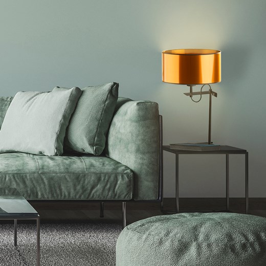 Lampa stołowa do salonu w stylu glamour ALASKA MIRROR ze sklepu Lysne w kategorii Lampy stołowe - zdjęcie 181848489