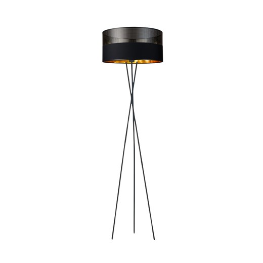 Lampa podłogowa czarna do czytania PARYŻ GLAM na 3 nogach ze sklepu Lysne w kategorii Lampy podłogowe - zdjęcie 181849026