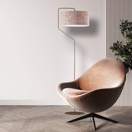 Lampa podłogowa do salonu TESALLIA VELUR z designerskim kloszem ze sklepu Lysne w kategorii Lampy podłogowe - zdjęcie 181850285