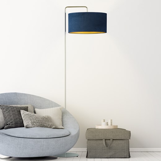 Designerska lampa stojąca z szerokim kloszem BOLIVIA VELUR ze sklepu Lysne w kategorii Lampy podłogowe - zdjęcie 181851077