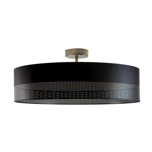 Lampa sufitowa do jadalni WENECJA GLAM fi - 60 cm kolor czarny z czarnym ażurem ze sklepu Lysne w kategorii Lampy sufitowe - zdjęcie 181851158