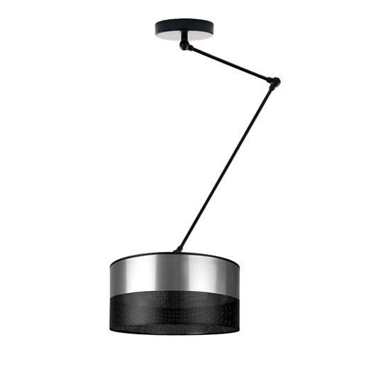 Lampa sufitowa na wysięgniku nad stół NEWA GLAM w kolorze srebrno-czarnym ze sklepu Lysne w kategorii Lampy sufitowe - zdjęcie 181851166