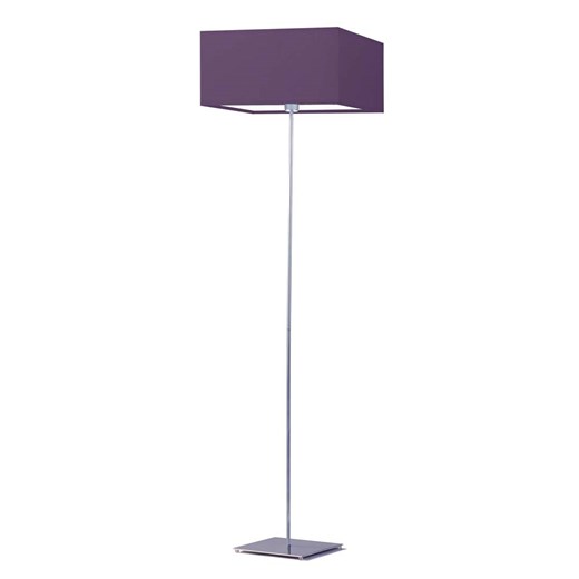 Geometryczna lampa podłogowa do salonu art deco z fioletowym abażurem PRAGA ze sklepu Lysne w kategorii Lampy podłogowe - zdjęcie 181851809