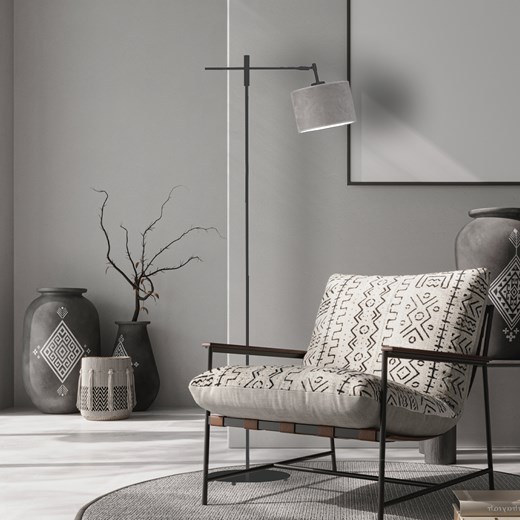 Lampa stojąca z regulowanym ramieniem SERES VELUR ze sklepu Lysne w kategorii Lampy podłogowe - zdjęcie 181852055