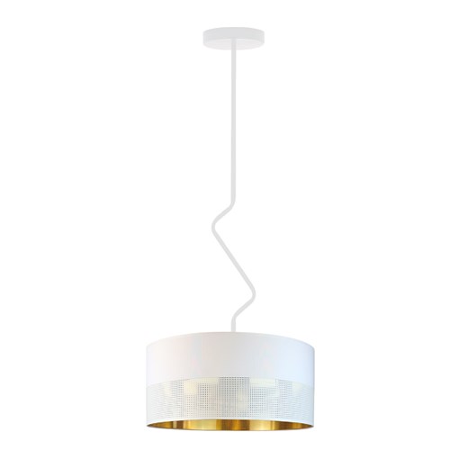 Dekoracyjna lampa sufitowa nad stół w kształcie fali LOZANNA GLAM fi - 40 cm ze sklepu Lysne w kategorii Lampy sufitowe - zdjęcie 181852367