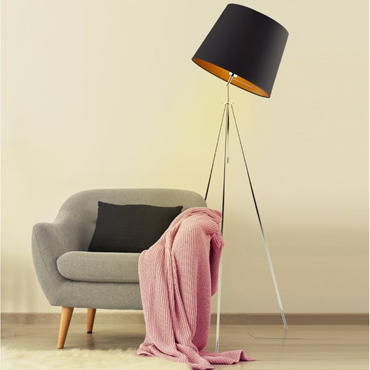 Lampa podłogowa na 3 nogach OSLO GOLD ze sklepu Lysne w kategorii Lampy podłogowe - zdjęcie 181852805