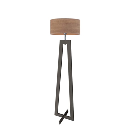 Drewniana lampa stojąca z orzechowym abażurem BALI ECO ze sklepu Lysne w kategorii Lampy podłogowe - zdjęcie 181853975