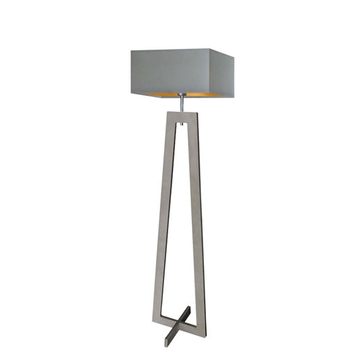 Szara lampa podłogowa do sypialni JAWA GOLD ze sklepu Lysne w kategorii Lampy podłogowe - zdjęcie 181854538