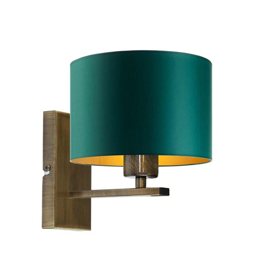 Lampa ścienna z abażurem na złotym stelażu ELVORA GOLD ze sklepu Lysne w kategorii Lampy ścienne - zdjęcie 181854927