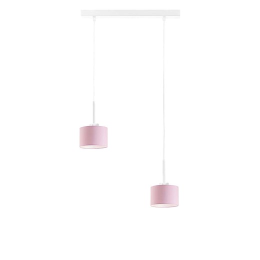 Biała lampa wisząca z różowymi abażurami MONTANA ze sklepu Lysne w kategorii Lampy wiszące - zdjęcie 181856328