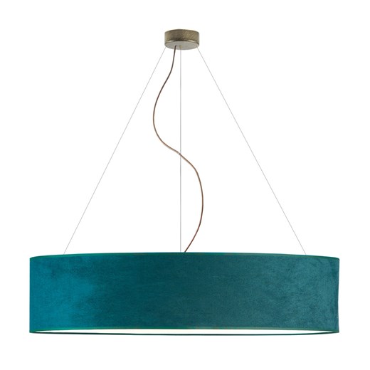 Lampa wisząca nad stół PORTO VELUR fi - 100 cm - kolor zieleń butelkowa ze sklepu Lysne w kategorii Lampy wiszące - zdjęcie 181856929