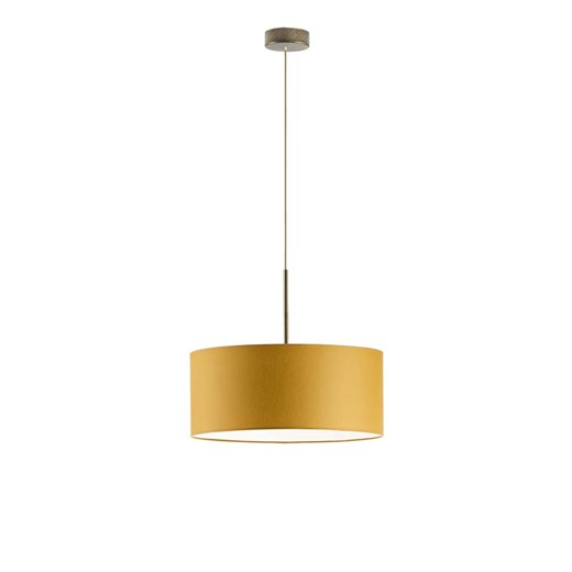 Salonowy żyrandol z abażurem SINTRA fi - 40 cm - kolor musztardowy ze sklepu Lysne w kategorii Lampy wiszące - zdjęcie 181857475