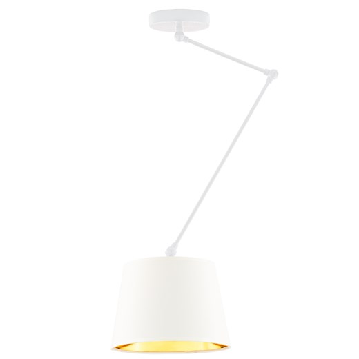 Lampa na wysięgniku biała JUMA GOLD ze sklepu Lysne w kategorii Lampy dziecięce - zdjęcie 181857928