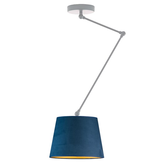 Granatowa lampa wisząca ze złotym środkiem JUMA VELUR ze sklepu Lysne w kategorii Lampy wiszące - zdjęcie 181857936