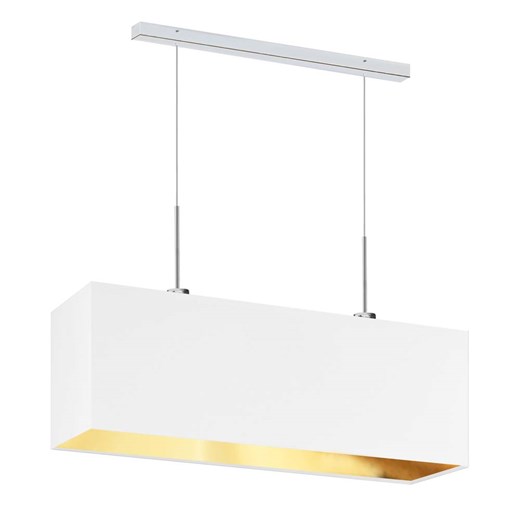 Nowoczesna lampa wisząca w kolorze białym MILOS GOLD ze sklepu Lysne w kategorii Lampy wiszące - zdjęcie 181858399
