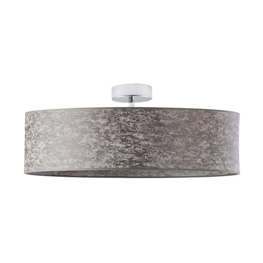 Designerski plafon do salonu z betonowym abażurem WENECJA fi - 60 cm - kolor szary melanż ze sklepu Lysne w kategorii Lampy sufitowe - zdjęcie 181859698