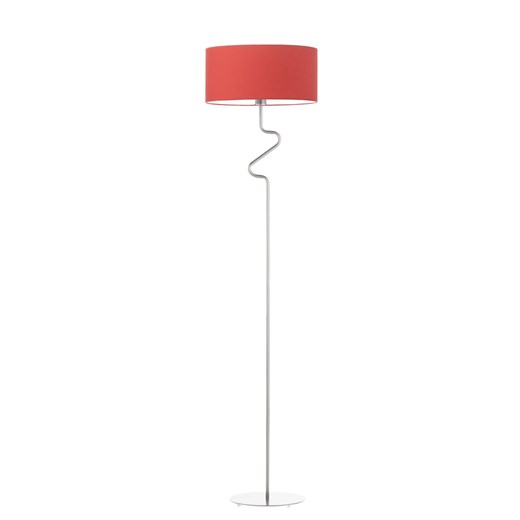 Lampa stojąca z czerwonym abażurem MORONI ze sklepu Lysne w kategorii Lampy podłogowe - zdjęcie 181859955