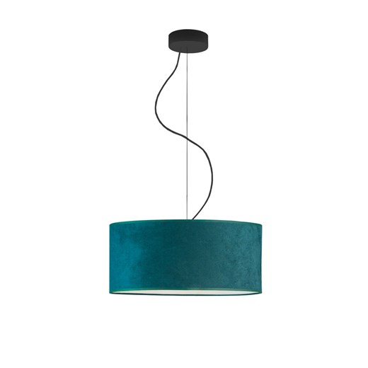 Żyrandol w nowoczesnym stylu HAJFA VELUR fi - 40 cm - kolor zieleń butelkowa ze sklepu Lysne w kategorii Lampy wiszące - zdjęcie 181860799